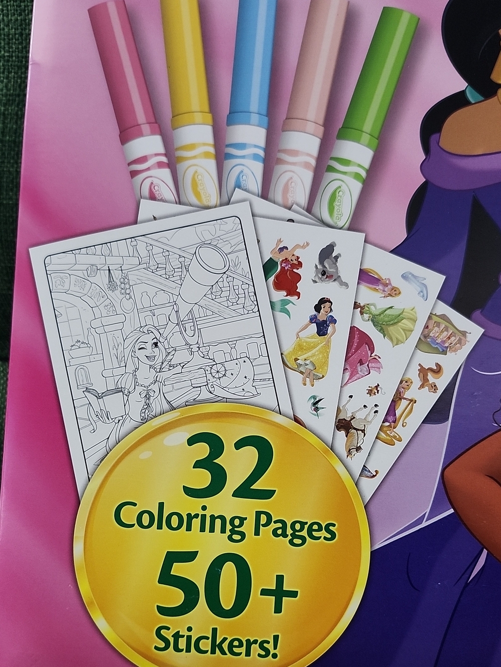Crayola Disney Princess Color & Sticker Activity Set - Pink - Picture 5 of 5